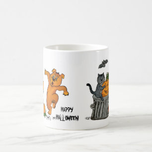 Mug Magique Joyeux Halloween avec Chat Chat Chien et Araignée