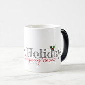 Mug Magique Joyeux jours fériés Nom de l'entreprise Holly Offi (Devant droit)