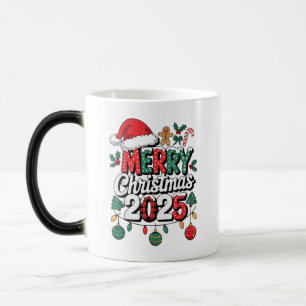 Mug Magique Joyeux Noël 2025 Pyjama Chapeau de Père Noël Xmas