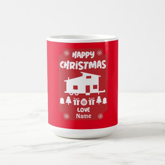 Mug Magique Joyeux Noël de la petite maison (Centre)