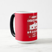 Mug Magique Joyeux Noël de la petite maison (Devant gauche)