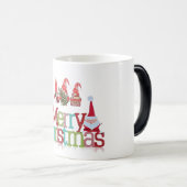 Mug Magique Joyeux Noël Du Père Noël Et Des Gnomes (Devant droit)