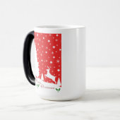 Mug Magique Joyeux Noël Snowflakes hiver (Devant gauche)