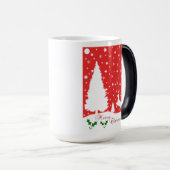 Mug Magique Joyeux Noël Snowflakes hiver (Devant droit)