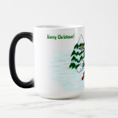 Mug Magique Joyeux Noël ! Snowman avec amis (Gauche)