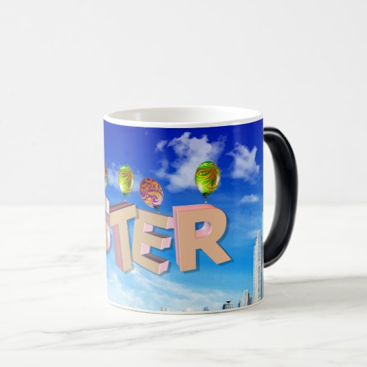 Mug Magique Joyeux Pâques (Devant droit)