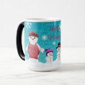 Mug Magique Joyeux Snowmen (Devant gauche)