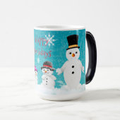 Mug Magique Joyeux Snowmen (Devant droit)