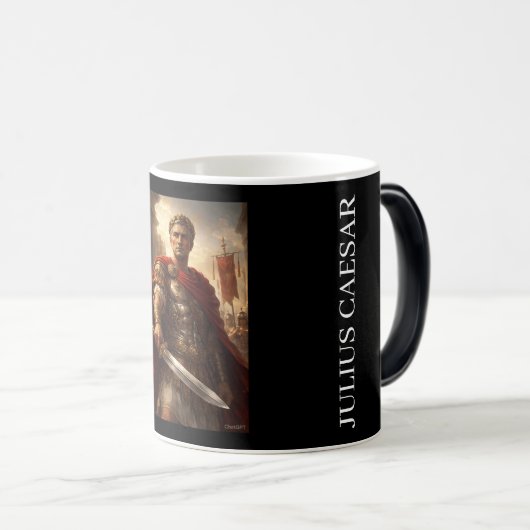 Mug Magique Julius Caesar noir & blanc (Devant droit)