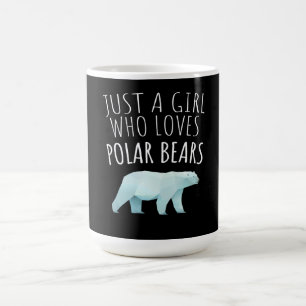 Mug Magique Juste une fille qui aime les ours polaires Amoureu