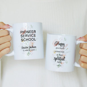 Mug Magique JW 2025 Pioneer Service School avec le texte de l'