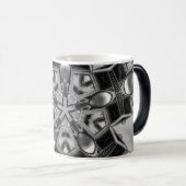 Mug Magique Kaleidoscope Star gris foncé... (Devant droit)