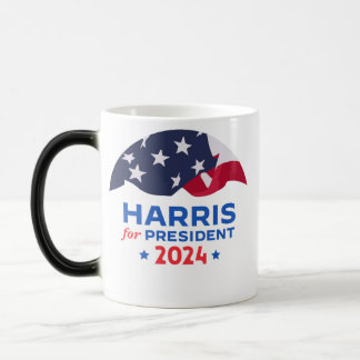 Mug Magique Kamala Harris pour président 2024 drapeau américai