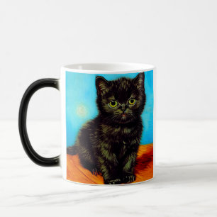 Mug Magique Kitten Boudeur de Style Van Gogh