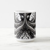 Mug Magique Kraken Steampunk Octopus Ornate Black (Centre)