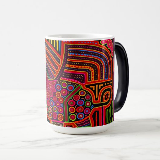 Mug Magique Kuna Indian Friendly Dragon (Devant droit)
