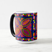 Mug Magique Kuna Indian Mola Flora (Devant gauche)