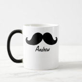 MUG MAGIQUE LA MEILLEURE MOUSTACHE NOIRE PERSONNALISÉE (Gauche)