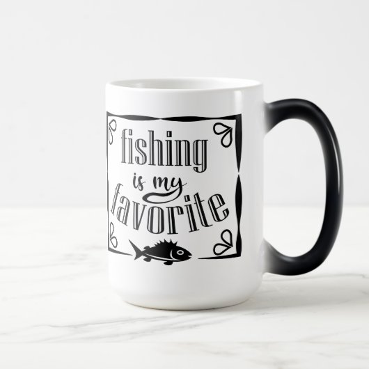 Mug Magique La pêche est ma citation préférée (Droite)