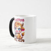 Mug Magique La vie arrive, le café aide  (Devant gauche)