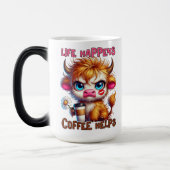 Mug Magique La vie arrive, le café aide (Gauche)