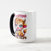 Mug Magique La vie arrive, le café aide (Devant gauche)