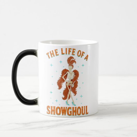 Mug Magique La vie d'une fille de squelette d'Halloween Showgh (Gauche)
