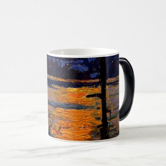 Mug Magique Lac Canoe Sunset (Devant droit)