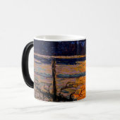 Mug Magique Lac Canoe Sunset (Devant gauche)
