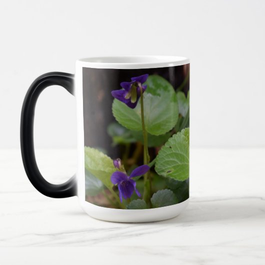 Mug Magique Ladybug sur les fleurs de violet doux (Gauche)
