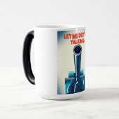 Mug Magique Laissez-moi faire la conversation (impression de s (Devant gauche)