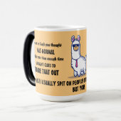 Mug Magique Lamas sarcastiques drôles (Devant gauche)