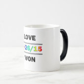 Mug Magique L'amour a gagné (Devant droit)