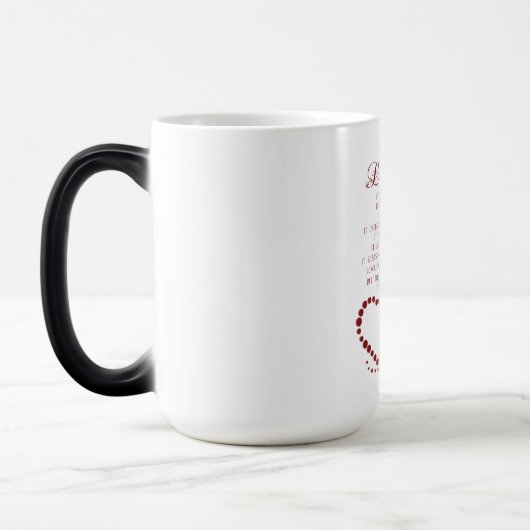Mug Magique L'amour est l'amour patient est gentil 1 Corinthie (Gauche)