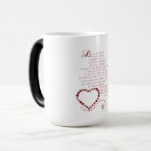 Mug Magique L'amour est l'amour patient est gentil 1 Corinthie (Devant gauche)