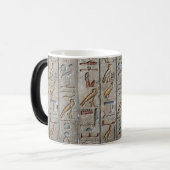 Mug Magique Langue Hiéroglyphique de l'Égypte ancienne gravée (Devant gauche)