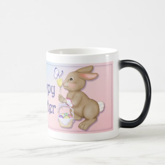 Mug Magique Lapin de Pâques et Papillon (Droite)