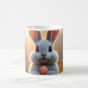 Mug Magique Lapin de Pâques heureux dans la magie du printemps