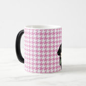 Mug Magique Lapin Lapin Silhouette Fleurs de Printemps Houndst (Devant gauche)