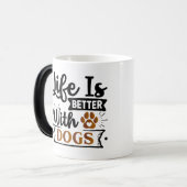 Mug Magique L'art du chien positif | Devis motivationnel (Devant gauche)