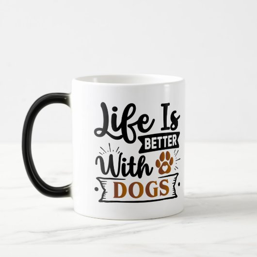 Mug Magique L'art du chien positif | Devis motivationnel (Gauche)