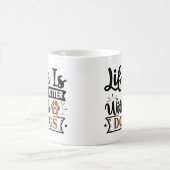 Mug Magique L'art du chien positif | Devis motivationnel (Centre)