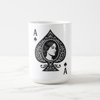 Mug Magique L'As Des Pique — Emblème De Filigree Lady Cameo