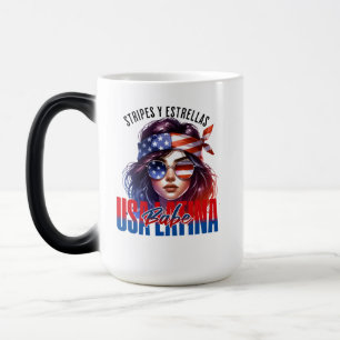 Mug Magique Latina féminine Fête d'indépendance du 14 juillet