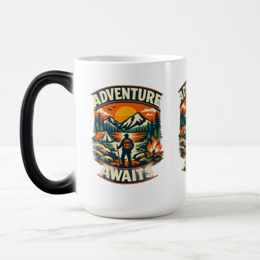 MUG MAGIQUE « L'AVENTURE ATTEND » (Gauche)