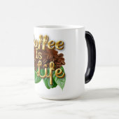 Mug Magique "Le café c'est la vie" (Devant droit)