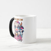 Mug Magique Le café m'aide à tolérer les idiots (Devant gauche)