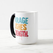 Mug Magique Le Courage Pousse La Force (Devant gauche)