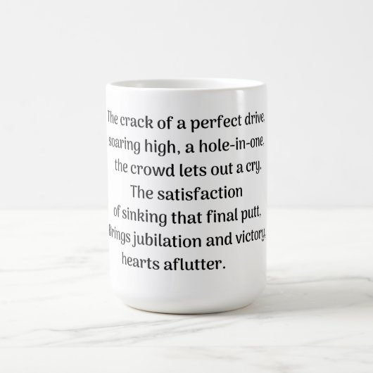 Mug Magique Le frisson du golfeur (Centre)