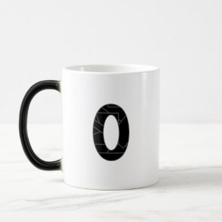 Mug Magique Le nombre zéro (0) en noir